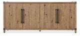 Vineyard Row Entertainment Credenza Light Wood 6952-55478-80 Hooker Furniture