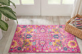 Nourison Passion PSN01 Machine Made Power-loomed No Border Indoor Only Bohemian Transitional Rug Fuchsia, Pink 100% Polypropylene 99446389633