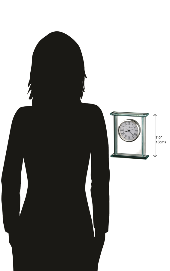 Hekman Furniture 645643 Howard Miller Carriage Table Clock With Beveled Glass & Roman Numerals - Elegant Décor Accent  Cooper Tabletop Clock 645643