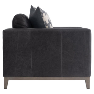 Bernhardt Bernhardt Noel Leather Chair With Feather-Down Cushion, Portobello Wood Base, Plush Track Arms, Toss Pillow (41"W X 40.25"D X 34.25"H) 7322LO