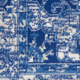 Nourison Whimsicle WHS03 Machine Made Power-loomed Ornamental Border Indoor Only Farmhouse Bohemian Rug Navy, Navy 100% Polypropylene 99446831545