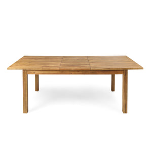 English Elm Christopher Knight Home® - WILSON Acacia Expandable Dining Table – Rustic Slat Panel Design, Sturdy Box Legs, Perfect Outdoor Entertaining (72"L) 60322.00
