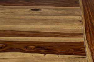 Porter Designs Porter Taos Solid Sheesham Wood 54" Square Counter Table - Timeless Craftsmanship & Artful Design Natural Wood 07-196-08-9027nl