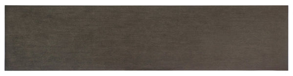 Hooker Furniture Commerce Kubrick Console Table — Oak Veneer Entryway Console With Gray Textured Drawers, Soft-Close Storage & Open Shelf 7228-80181-89