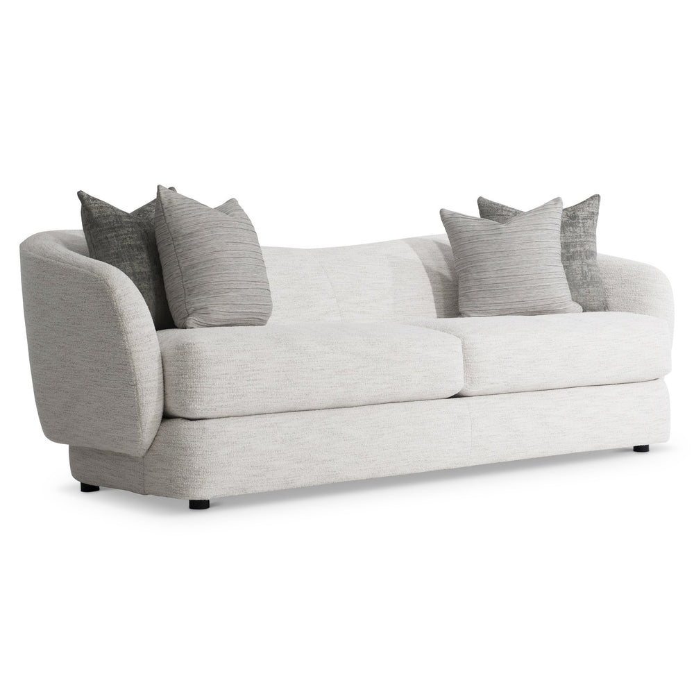 Bernhardt Bernhardt Margot Sofa — Curved Back, Deep Seat Cushions, Tailored Upholstery & Two Throw Pillows - Made to Order P5417A