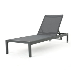 English Elm Christopher Knight Home® - Cape Coral Chaise Lounge Set Of 2 - Modern, Durable & Comfortable For Outdoor Relaxation Spaces 57592.00GRYMP2
