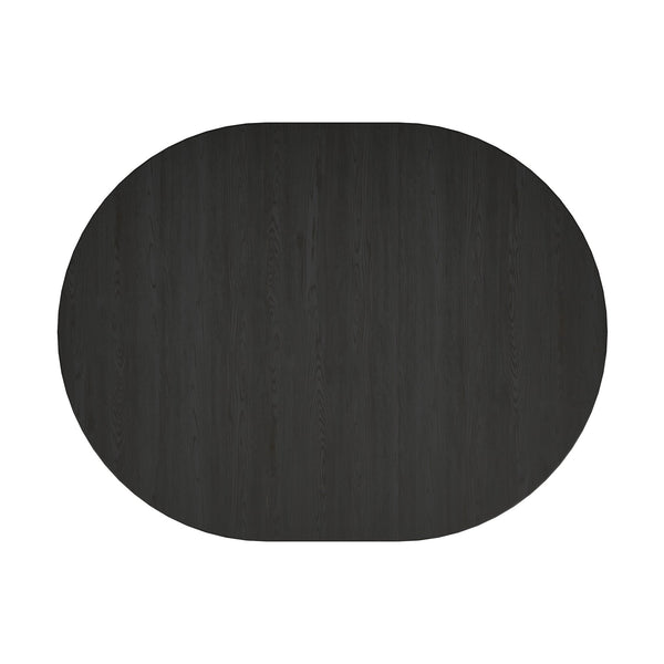 Atrium Round Dining Table - Striking Fluted Column Design Crafted from Rich Wood for Timeless Elegance