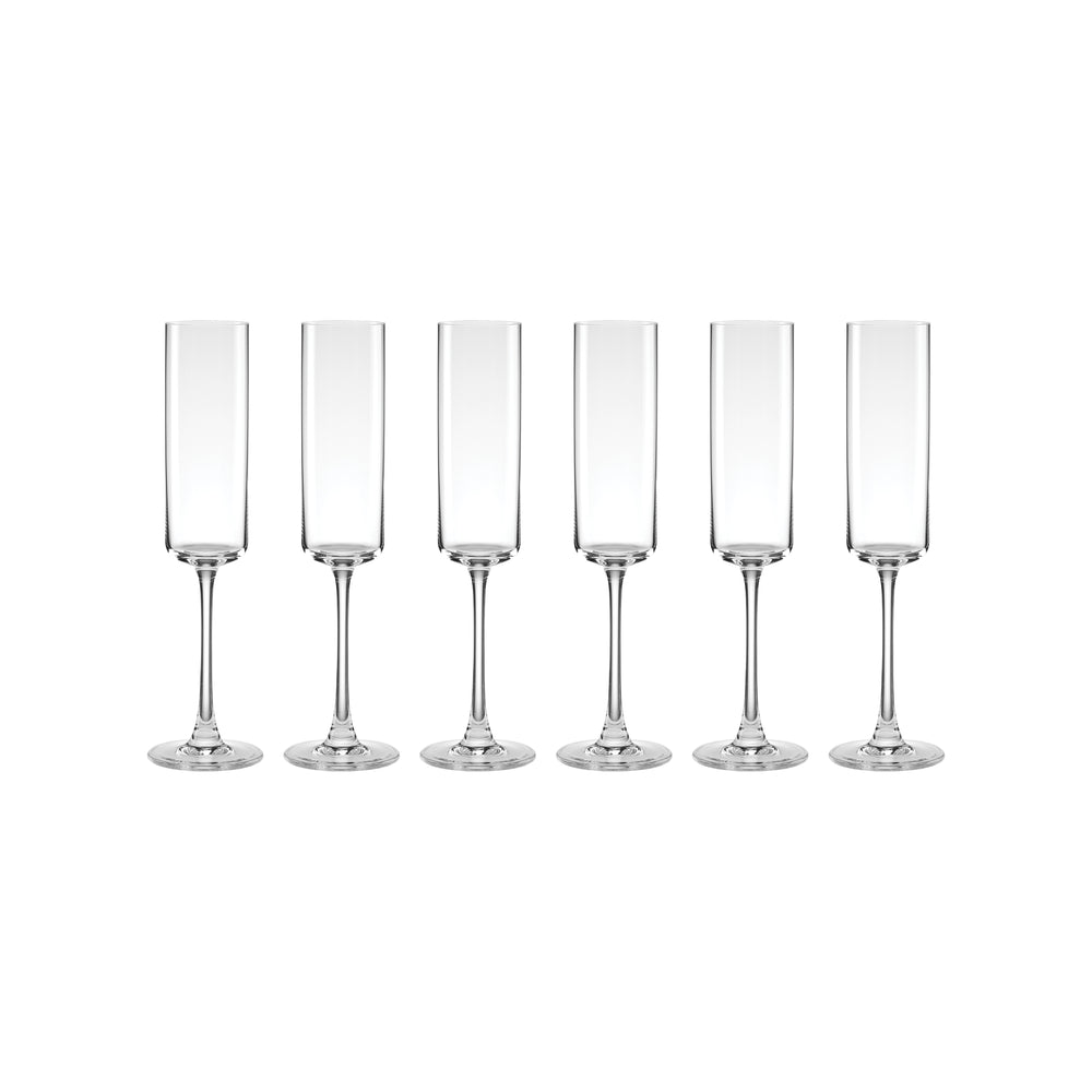Lenox Tuscany Classics Straight Flutes, Set of 6 Clear, NO COLOR GLASS,CRYSTAL 897426