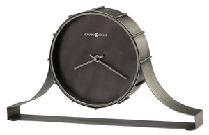 Hekman Furniture 635208 Seeley Metal Mantel Clock - Industrial Aged Silver Design With Quartz Movement For Any Space  Seeley Mantel Clock 635208