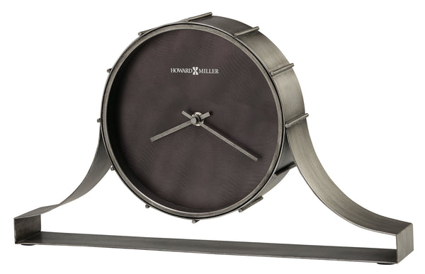 Hekman Furniture 635208 Seeley Metal Mantel Clock - Industrial Aged Silver Design With Quartz Movement For Any Space  Seeley Mantel Clock 635208