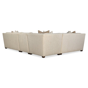 Bernhardt Bernhardt Barnes 4-Piece Sectional — Made-To-Order Transitional Fabric Sofa, Durable Frame, Customizable Finish And Comfort K2265