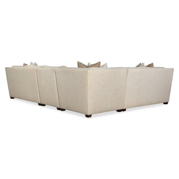 Bernhardt Bernhardt Barnes 4-Piece Sectional — Made-To-Order Transitional Fabric Sofa, Durable Frame, Customizable Finish And Comfort K2265