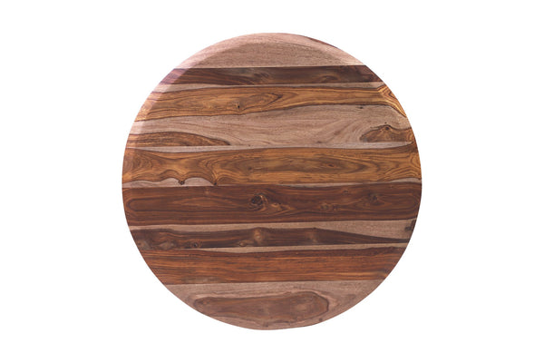 Porter Designs Porter Sonora Round Coffee Table In Solid Sheesham Wood - Handcrafted Elegance For Your Living Room Brown Wood 05-196-03-9740