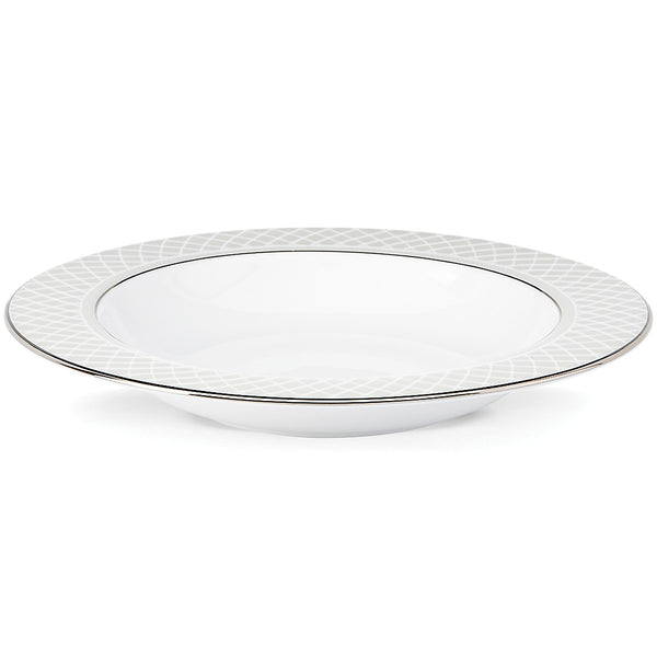 Lenox Venetian Lace Rimmed Bowl White, WHITE BONE CHINA 762023