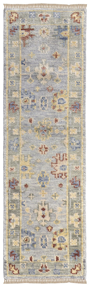 Feizy Rugs Fillmore Hand-knotted Wool Rug - Traditional Floral Patterns With Rich Colors For Timeless Elegance Blue,Taupe,Gray Wool Fil6954flgy000i68