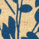 Nourison WaverlyWav17 Greetings WGT42 Machine Made Tufted  Indoor/Outdoor Botanical  Rug Navy, Navy 100% Coir 99446821881