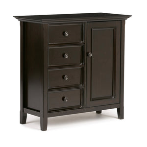 English Elm Amherst Medium Storage Cabinet - Handcrafted Hickory Brown With Adjustable Shelves & Antique Knobs B136P159432