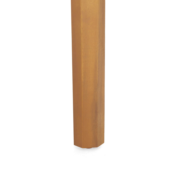 English Elm Christopher Knight Home® - LEAH Acacia 3-Piece Outdoor Chat Set with Water-Resistant Cushions and Slat Paneled Tabletop Teak 40 L x 25.75 W x 18.75 H 60915.00TEACRM