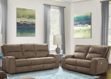 Parker House Polaris - Kahlua Power Reclining Sofa And Loveseat Brown 100% Polyester (W) Mpol-32ph-ka