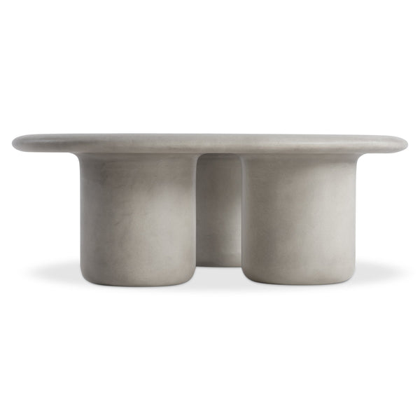 Bernhardt Bernhardt Sculptural Decliff Cocktail Table — Teardrop Cast Resin Pumice Finish, Low-Profile Artful Centerpiece 530013