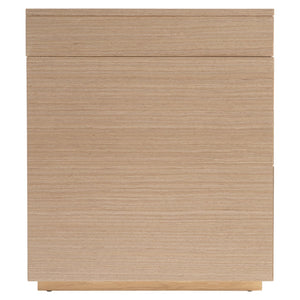 Bernhardt Bernhardt Modulum Desk With Sahara Veneer, Polished Stainless Accent, Integrated Power & Storage D19514