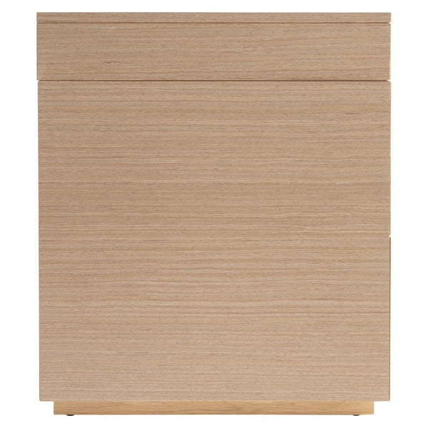 Bernhardt Bernhardt Modulum Desk With Sahara Veneer, Polished Stainless Accent, Integrated Power & Storage D19514