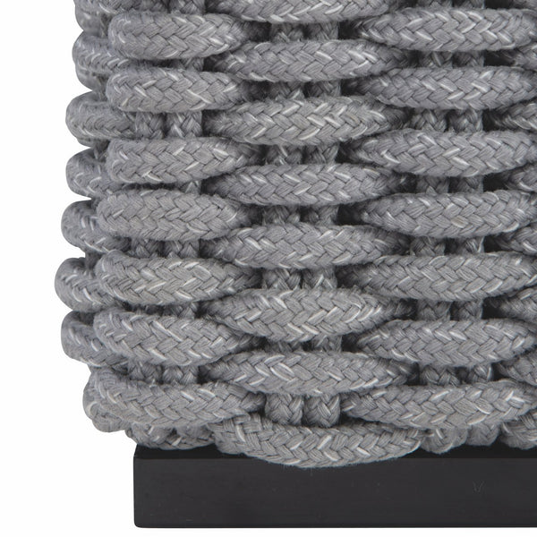 Bernhardt Bernhardt Capri Outdoor Sofa With Handwoven Grey Mist Rope, Plush Faux-Down Cushions, Aluminum Frame - Made to Order OP1017C