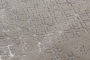 Feizy Rugs Micah Modern Abstract Area Rug - High-grade Soft Polyester, Stain Resistant, Easy Care, Contemporary Style Silver,Gray,White Polyester,Polypropylene 6943047fbgeslvh13