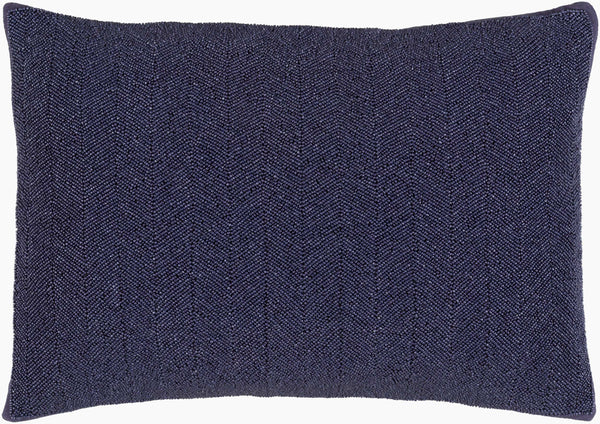 Surya Gianna 13"L X 20"W Cotton Lumbar Pillow - Elegant Indian Design For Home Décor And Comfort Dark Purple Cotton Ga003-1320p