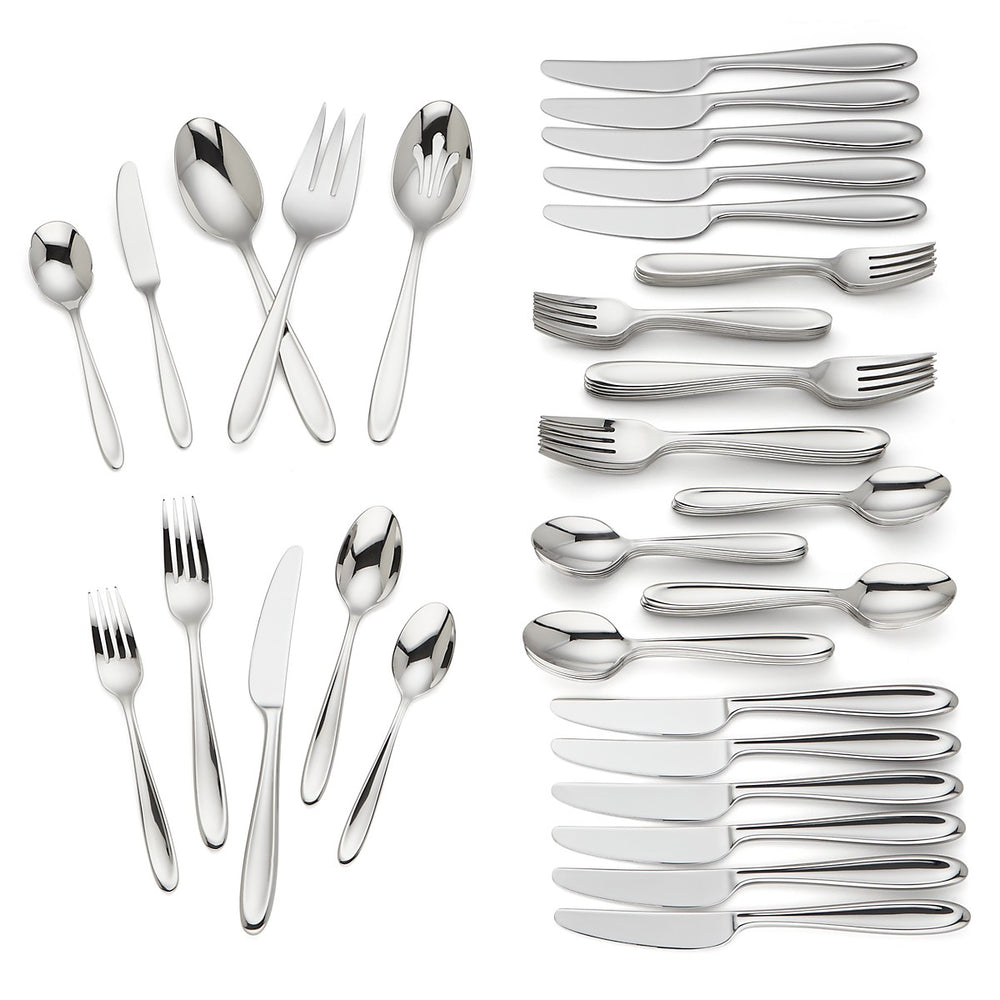Lenox Cantera 65-piece Flatware Set Metallic, STAINLESS METAL 878299