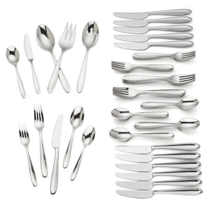 Lenox Cantera 65-piece Flatware Set Metallic, STAINLESS METAL 878299