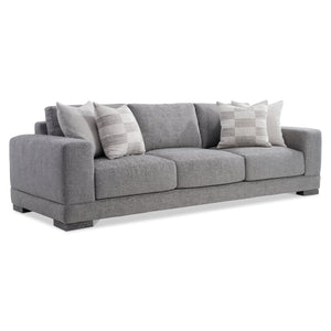 Bernhardt Bernhardt Lars Sofa — Made-To-Order Modern Fabric Seating With Plush Deep Cushions & Textured Wood Feet B1267A