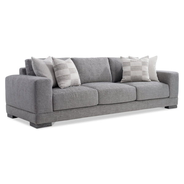 Bernhardt Bernhardt Lars Sofa — Made-To-Order Modern Fabric Seating With Plush Deep Cushions & Textured Wood Feet B1267A