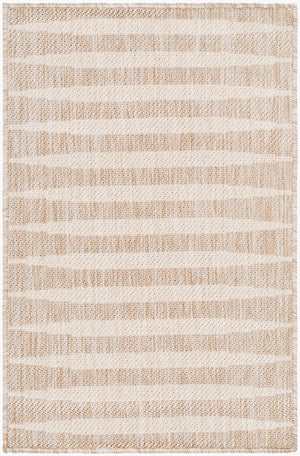 Livabliss Agave Polypropylene Indoor Outdoor Rug Modern Minimalist Woven Entryway Accent Tan, White 2' x 2'11" GAAG2300-2211