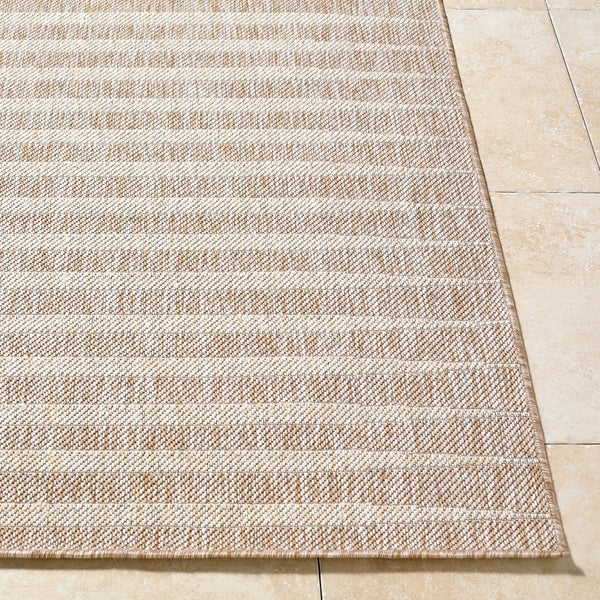 Livabliss Agave Polypropylene Indoor Outdoor Rug Modern Minimalist Woven Entryway Accent Tan, White 7'10" x 10' GAAG2300-71010