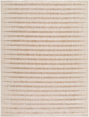 Livabliss Agave Polypropylene Flatweave Rug Turkish Woven Indoor Outdoor Entryway Accent White, Tan 5'3" x 7' GAAG2301-537