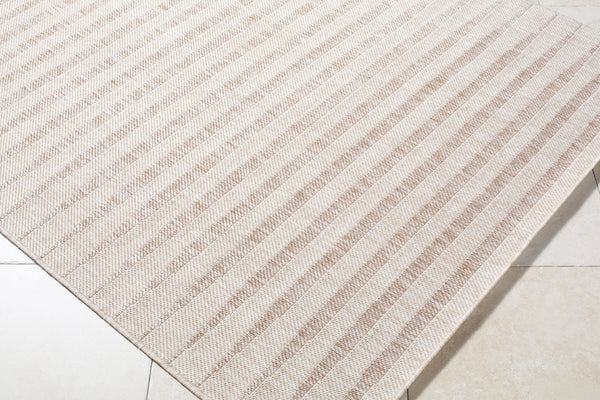 Livabliss Agave Polypropylene Flatweave Rug Turkish Woven Indoor Outdoor Entryway Accent White, Tan 2'7" x 7'3" GAAG2301-2773