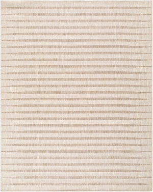 Livabliss Agave Polypropylene Flatweave Rug Turkish Woven Indoor Outdoor Entryway Accent White, Tan 7'10" x 10' GAAG2301-71010