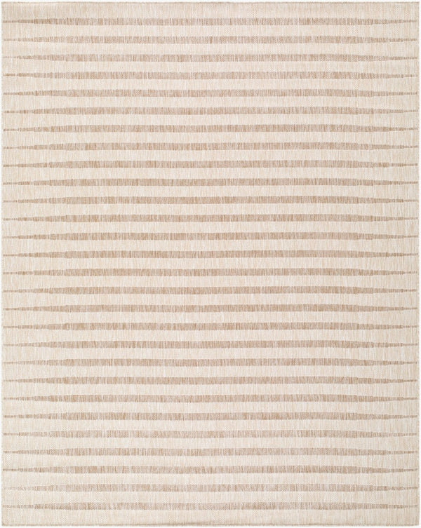 Livabliss Agave Polypropylene Flatweave Rug Turkish Woven Indoor Outdoor Entryway Accent White, Tan 7'10" x 10' GAAG2301-71010