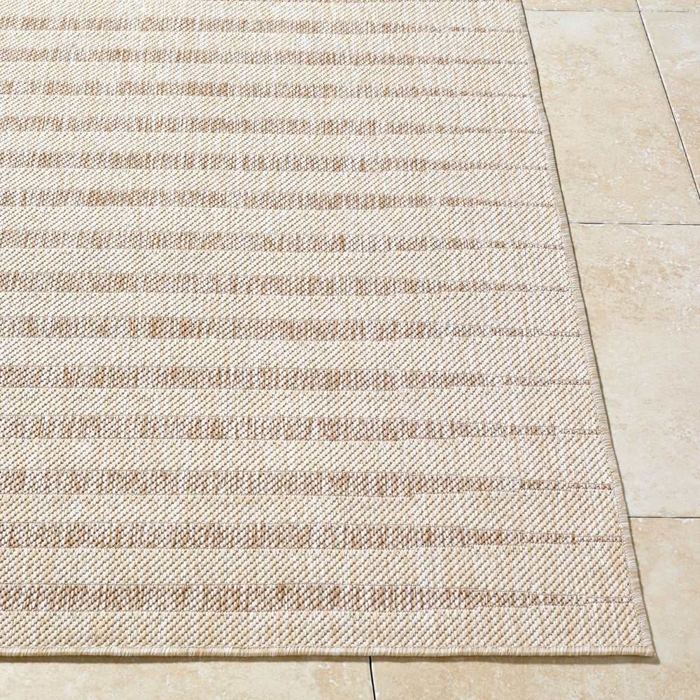 Livabliss Agave Polypropylene Flatweave Rug Turkish Woven Indoor Outdoor Entryway Accent White, Tan 2'7" x 7'3" GAAG2301-2773