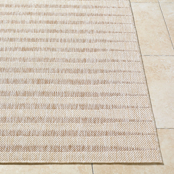 Livabliss Agave Polypropylene Flatweave Rug Turkish Woven Indoor Outdoor Entryway Accent White, Tan 2'7" x 7'3" GAAG2301-2773