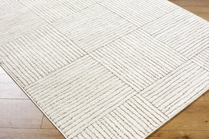 Livabliss Architect Galey Alix Stripe Runner Rug Woven Polyester for Hallway or Bedside Ivory, Dark Bro 2'7" x 7'3" GAAR2301-2773