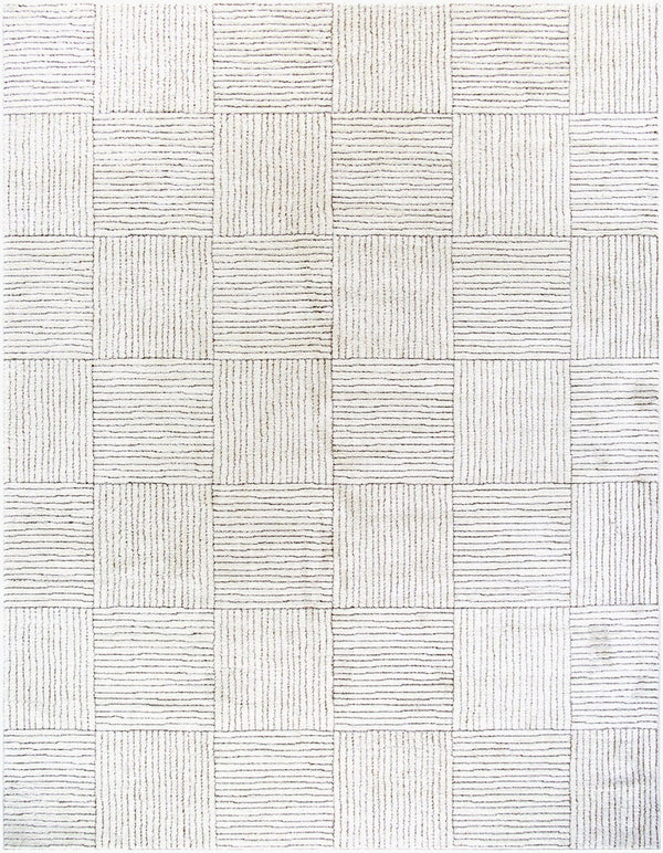 Livabliss Architect Galey Alix Stripe Runner Rug Woven Polyester for Hallway or Bedside Ivory, Dark Bro 9'2" x 12' GAAR2301-9212