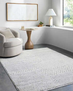 Livabliss Architect Galey Alix Geometric Runner Rug High Low Pile Polyester Hallway Entryway Ivory, Black 2'7" x 7'3" GAAR2302-2773