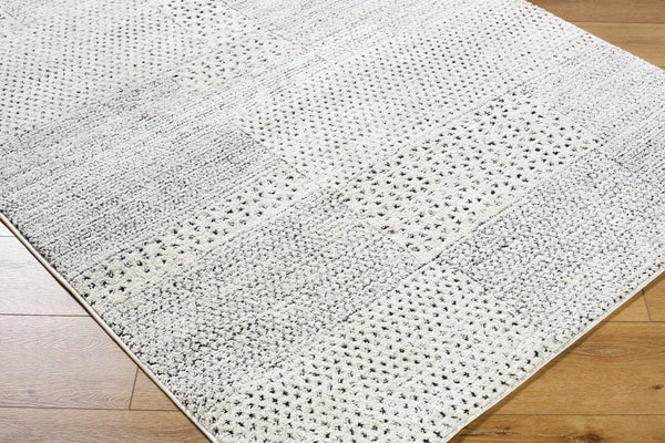 Livabliss Architect Galey Alix Geometric Runner Rug High Low Pile Polyester Hallway Entryway Ivory, Black 2'7" x 7'3" GAAR2302-2773