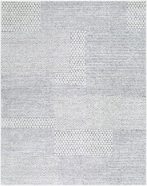 Livabliss Architect Galey Alix Geometric Runner Rug High Low Pile Polyester Hallway Entryway Ivory, Black 7'10" x 10' GAAR2302-71010