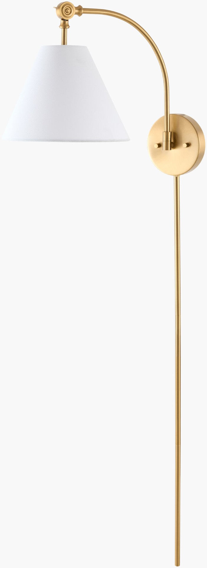 Livabliss The Andy Arts and Crafts Wall Sconce with Linen Shade for Warm Ambient Lighting GAAY-002