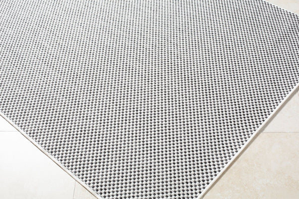Livabliss Barberry Geometric Polypropylene Indoor Outdoor Rug Woven in Turkey for Modern Spaces Medium Gray, Bl 9'2" x 12' GABA2300-9212
