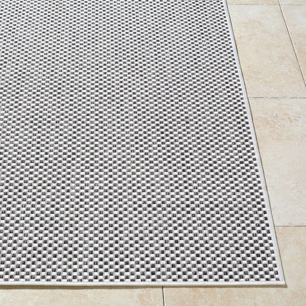 Livabliss Barberry Geometric Polypropylene Indoor Outdoor Rug Woven in Turkey for Modern Spaces Medium Gray, Bl 9'2" x 12' GABA2300-9212
