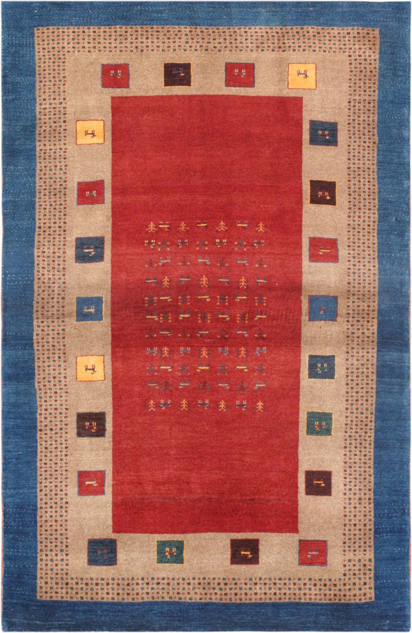 Pasargad Home Tribal Collection Hand-knotted Wool Area Rug – Vibrant Colors & Rich Textures   028458